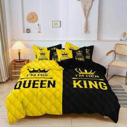 Duvet Set 3pc King Queen Couple Bedding Set - Duvet Set - Reese - Mad Fly Essentials