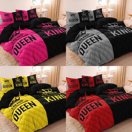 Duvet Set 3pc King Queen Couple Bedding Set - Duvet Set - Reese - Mad Fly Essentials
