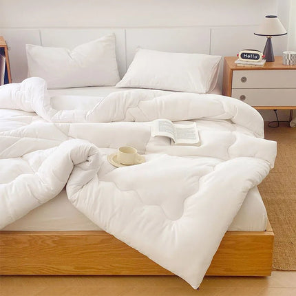 Duvet Set Goose Down Quilted Comforter Bedding Set - Duvet Set - BENLI WHITE - Mad Fly Essentials