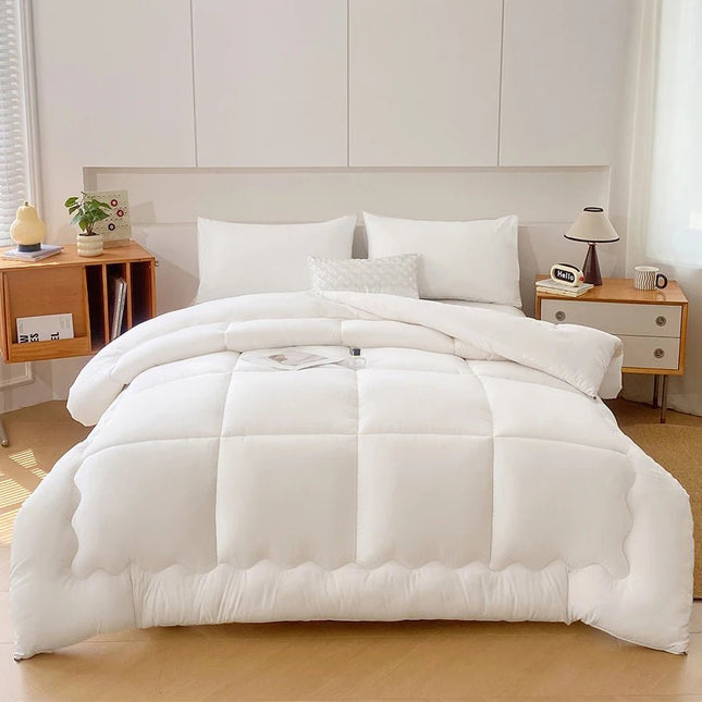 Duvet Set Goose Down Quilted Comforter Bedding Set - Duvet Set - BENLI WHITE - Mad Fly Essentials
