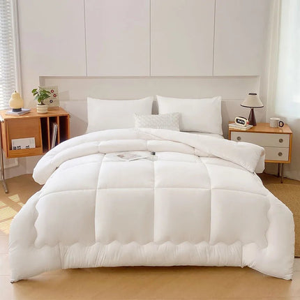 Duvet Set Goose Down Quilted Comforter Bedding Set - Duvet Set - BENLI WHITE - Mad Fly Essentials