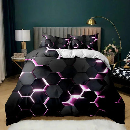 Duvet Set Home 3D Optical Illusion Bedding Set - Duvet Set - BENLI WHITE - Mad Fly Essentials