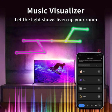 Dynamic Smart 16M+ Colors RGB Wall Strip LED Night Light - LED Night Light - AIOPP - Mad Fly Essentials