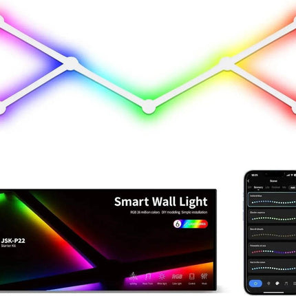 Dynamic Smart 16M+ Colors RGB Wall Strip LED Night Light - LED Night Light - AIOPP - Mad Fly Essentials