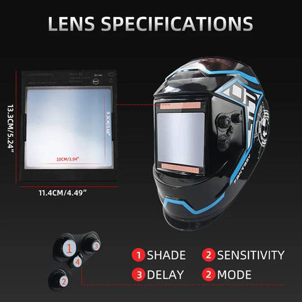 Eara 4.4rc DINS13 Solar Auto Welding Mask - Welding Mask - GUUELD - Mad Fly Essentials