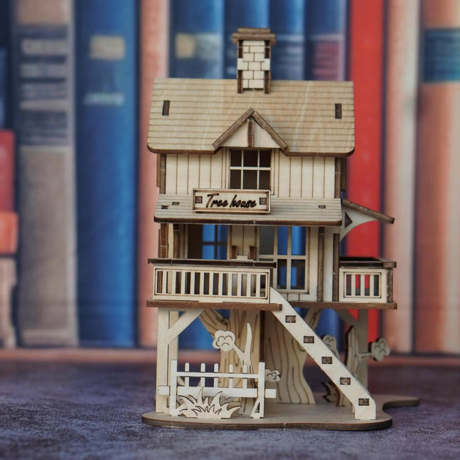 Early Learning Toys 3D Puzzles DIY Tree House Model - Early Learning Toys - 3D Puzzles - Mad Fly Essentials