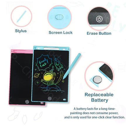 Early Learning Toys 8.5" Kids Drawing Board LCD Tablet - Early Learning Toys - Arteco - Mad Fly Essentials