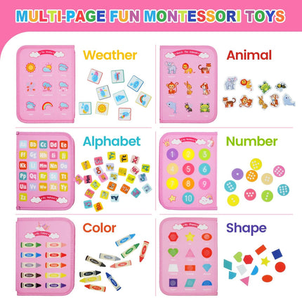 Early Learning Toys Kids Busy Book Sensory Montessori - Early Learning Toys - Mad Fly Essentials - Mad Fly Essentials