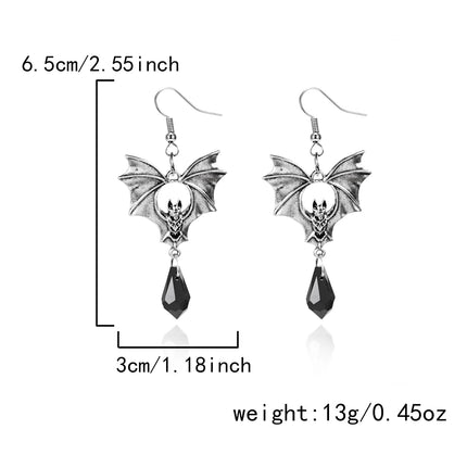 Earrings Gothic Women Vampire Bat Water Drop Earrings - Earrings - ESSPOC - Mad Fly Essentials