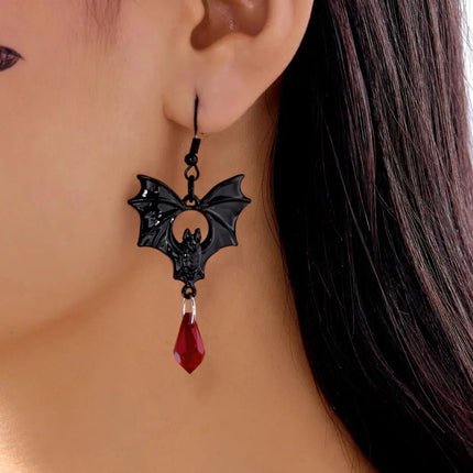 Earrings Gothic Women Vampire Bat Water Drop Earrings - Earrings - ESSPOC - Mad Fly Essentials