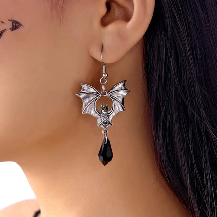 Earrings Gothic Women Vampire Bat Water Drop Earrings - Earrings - ESSPOC - Mad Fly Essentials