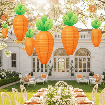 Easter Decor Hanging Carrot Paper Lantern Seasonal Top Party - Easter Decor - Top Party - Mad Fly Essentials