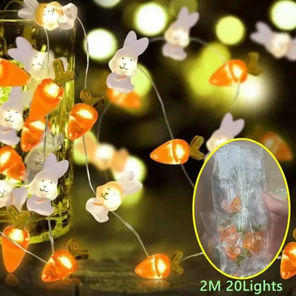 Easter Decor LED Fairy Garland Bunny Lights - Easter Decor - KHTO - Mad Fly Essentials