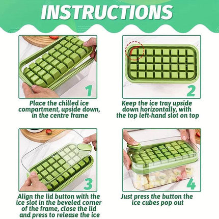 Easy Release 32Grid Ice Cube Tray Kitchen Essentials - Kitchen Essentials - Kitchen Pros - Mad Fly Essentials