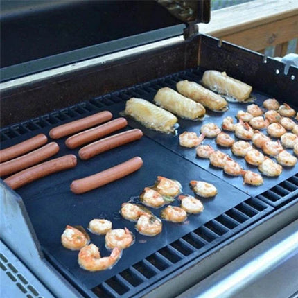 Eco - Friendly 1 - 10pc Non Stick BBQ Grill Mats Kitchen Essentials - Kitchen Essentials - Party Essentials - Mad Fly Essentials