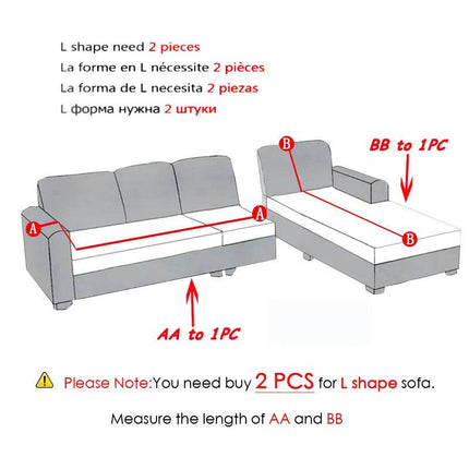 Elastic Living Room Solid Sofa Slipcovers - Mad Fly Essentials