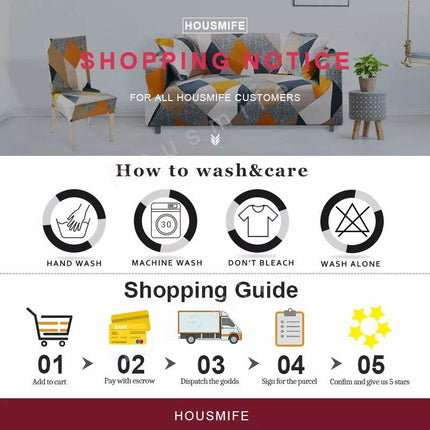 Elastic Living Room Solid Sofa Slipcover - Slipcover - S - EMIGA - Mad Fly Essentials