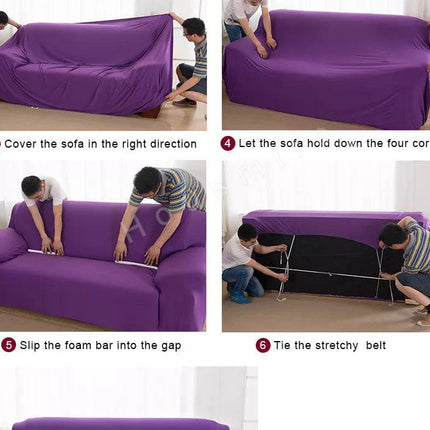 Elastic Living Room Solid Sofa Slipcovers - Mad Fly Essentials