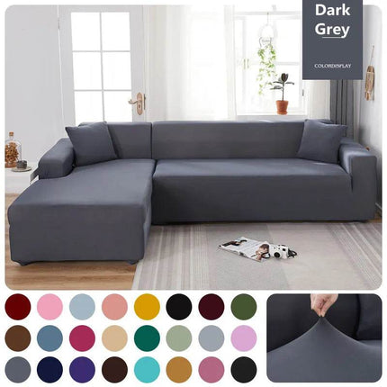 Elastic Living Room Solid Sofa Slipcovers - Mad Fly Essentials