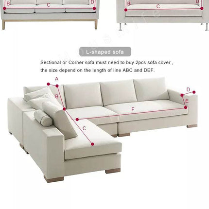 Elastic Living Room Solid Sofa Slipcovers - Mad Fly Essentials