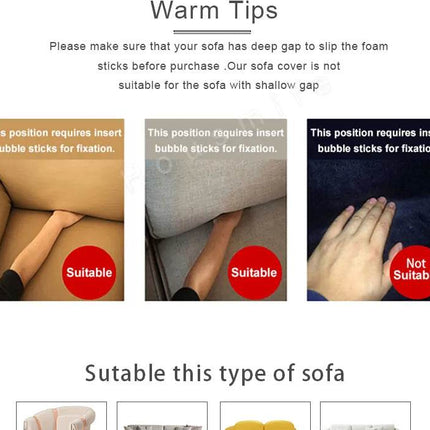 Elastic Living Room Solid Sofa Slipcovers - Mad Fly Essentials