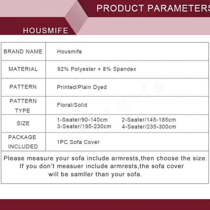 Elastic Living Room Solid Sofa Slipcover - Slipcover - S - EMIGA - Mad Fly Essentials