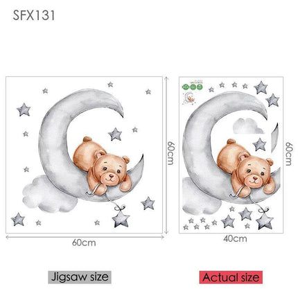 Elephant Giraffe Animal 3D Wall Sticker - 3D Wall Sticker - Sproutfox - Mad Fly Essentials