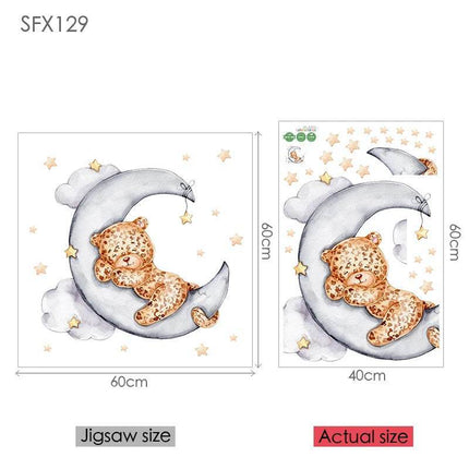 Elephant Giraffe Animal 3D Wall Sticker - 3D Wall Sticker - Sproutfox - Mad Fly Essentials