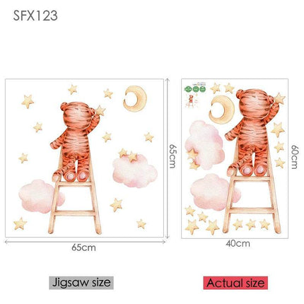 Elephant Giraffe Animal 3D Wall Sticker - 3D Wall Sticker - Sproutfox - Mad Fly Essentials