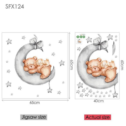 Elephant Giraffe Animal 3D Wall Sticker - 3D Wall Sticker - Sproutfox - Mad Fly Essentials