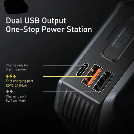 Emergency Jumpstarter Jump Starting Device Auto Essentials - Auto Essentials - Baseus - Mad Fly Essentials