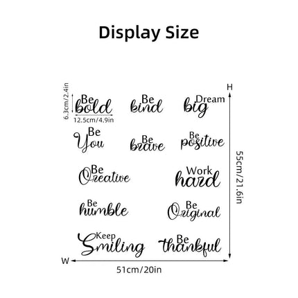 English Sweet Encourage Text 3D Wall Sticker - 3D Wall Sticker - 001 - Mad Fly Essentials