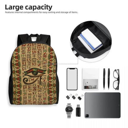Eye Horus Egyptian 3D Laptop Backpack - Mad Fly Essentials
