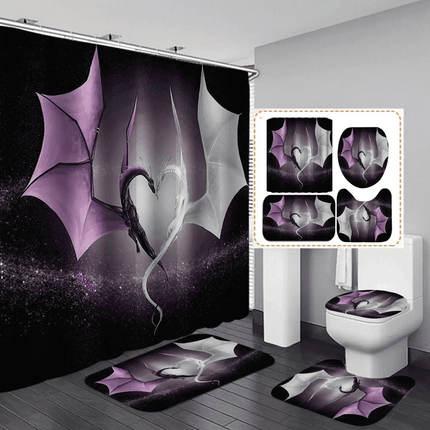 Flying Dragon Moon Shower Curtain Set - Mad Fly Essentials