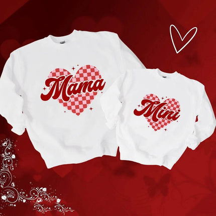 Family Match Valentine Mother Mad Fly Heart Sweater - Mad Fly Essentials