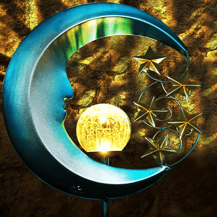 Solar Moon-Shaped LED Garden Lights - Mad Fly Essentials
