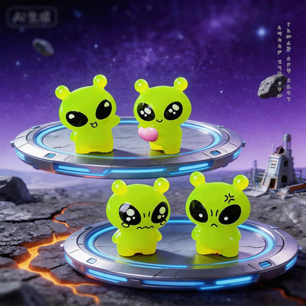 Figurine 100pc 3D Resin Mini Luminous Alien DIY Garden Accessories - Figurine - Lansoon - Mad Fly Essentials