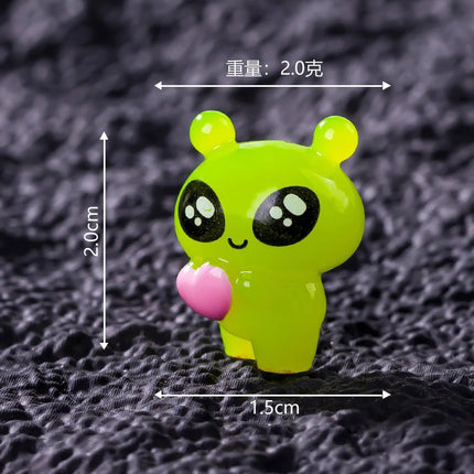 Figurine 100pc 3D Resin Mini Luminous Alien DIY Garden Accessories - Figurine - Lansoon - Mad Fly Essentials
