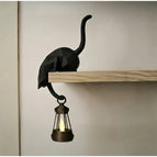 Black with lantern
