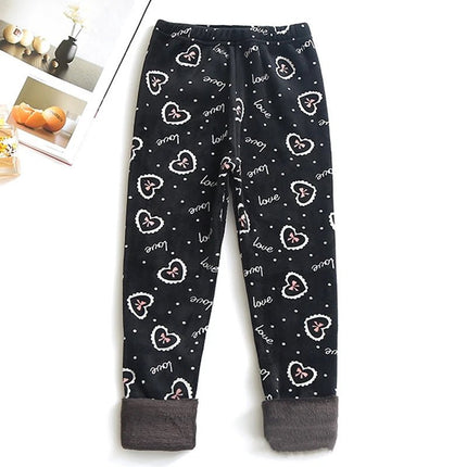 Fitness Leggings Baby Girl Heart Star Velvet Leggings - Fitness Leggings - Sonkpuel - Mad Fly Essentials