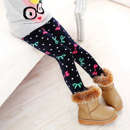 Fitness Leggings Baby Girl Heart Star Velvet Leggings - Fitness Leggings - Sonkpuel - Mad Fly Essentials