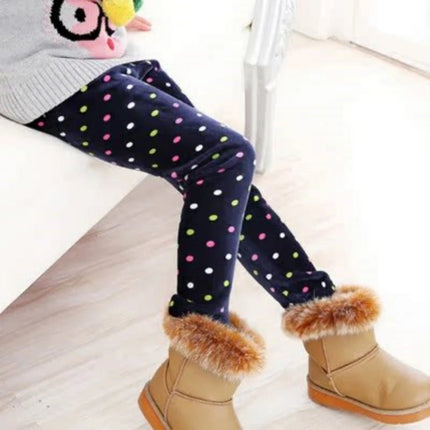 Fitness Leggings Baby Girl Heart Star Velvet Leggings - Fitness Leggings - Sonkpuel - Mad Fly Essentials