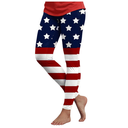 Fitness Leggings Women American Flag Striped Yoga Leggings - Fitness Leggings - Qickitout - Mad Fly Essentials