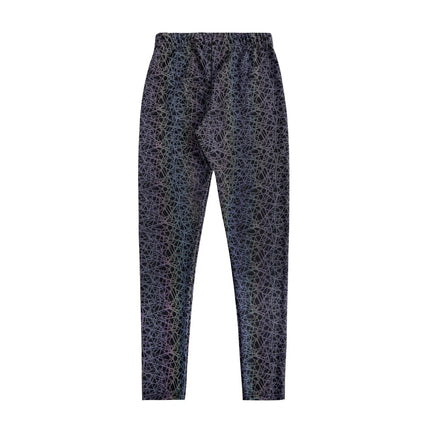 Fitness Leggings Women Grey Honeycomb High Elastic Leggings - Fitness Leggings - CUHAKCI - Mad Fly Essentials