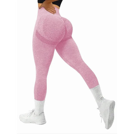 Fitness Leggings Women Pink Seamless Solid Leggings - Fitness Leggings - MODX - Mad Fly Essentials