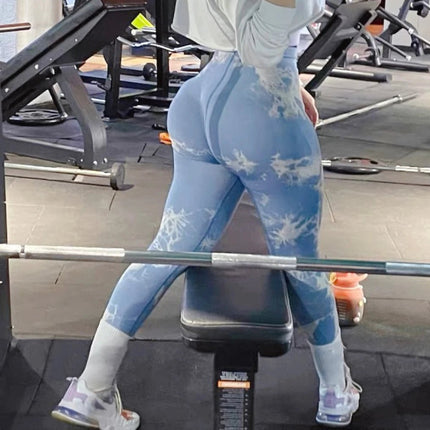 Fitness Leggings Women Seamless Tie Dye Leggings - Fitness Leggings - EJUHAOTI - Mad Fly Essentials