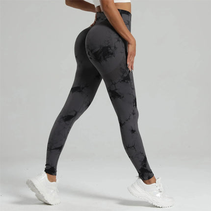 Fitness Leggings Women Seamless Tie Dye Leggings - Fitness Leggings - EJUHAOTI - Mad Fly Essentials