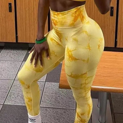 Fitness Leggings Women Seamless Tie Dye Leggings - Fitness Leggings - EJUHAOTI - Mad Fly Essentials