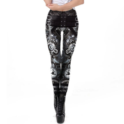 Fitness Leggings Women Slim 3D Steampunk Leggings - Fitness Leggings - You're My Secret - Mad Fly Essentials