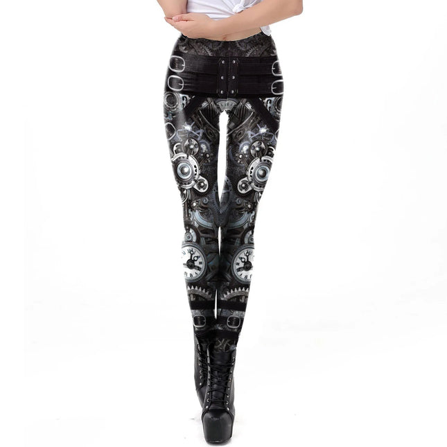 Fitness Leggings Women Slim 3D Steampunk Leggings - Fitness Leggings - You're My Secret - Mad Fly Essentials